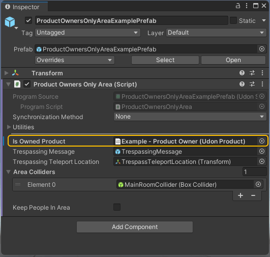 Adding a product to check for. AddProduct