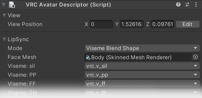 'Viseme Blend Shape' 模式是让你的角色在说话时脸部动起来的最常用方法。