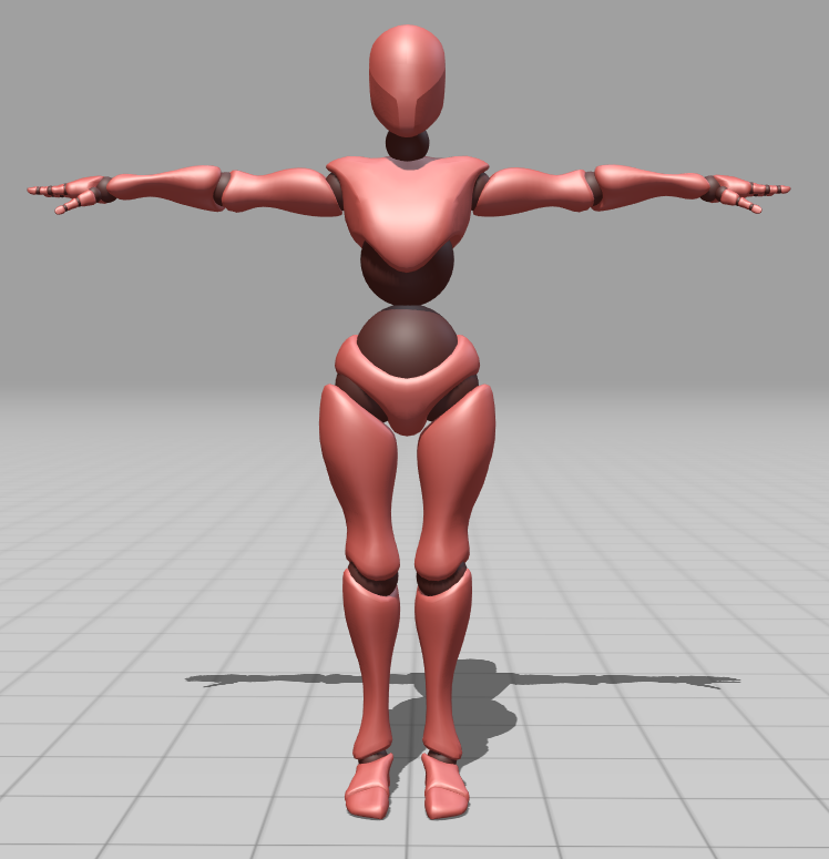 标准 T-Pose - Mixamo