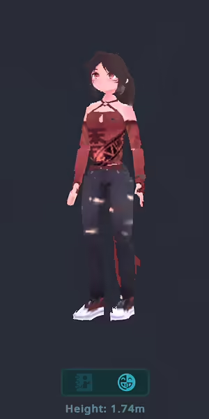 在 VRChat 菜单中预览虚拟形象 impostor 的截图。底部附近的一个开关已启用。